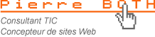 Pierre BOTH - Consultant TIC, Concepteur de sites Web